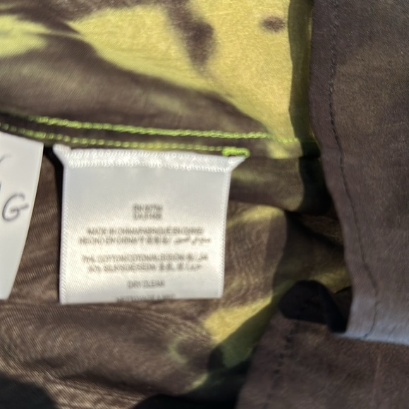 ⭐️ 2 for $10 OR $7 each ⭐️ Max Azria Moss Combo Tunic * slit arms * Tie * US XS - Picture 6 of 6